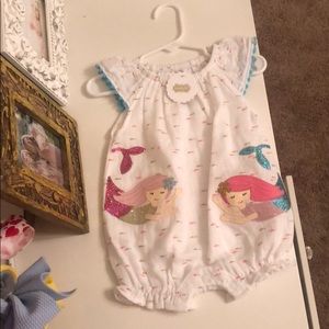 Mud pie baby girl romper 6-9 months